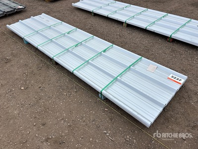 Quantity of 2026 Kit Containers 36 in x 12 ft Steel R Panels (Unused)