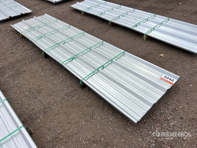 Quantity of 2026 Kit Containers 36 in x 12 ft Steel R Panels (Unused)