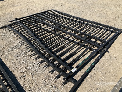 2026 SKLP SK-T20X 20 ft x 7 ft Wrought Iron Bi-Parting Driveway Gate (Unused)