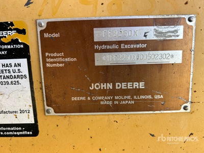 2013 John Deere 225D LC Excavadora de Cadenas