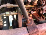 Engine with A/C Compressor