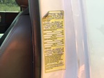 General Appearance with Motor Vehicle Safety Standards Label