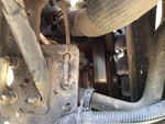 Engine with A/C Compressor