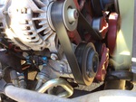 Engine with A/C Compressor