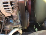 Engine with A/C Compressor