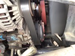 Engine with A/C Compressor