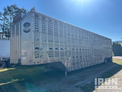 2023 Merritt 52 ft T/A Spread Axle Livestock Trailer