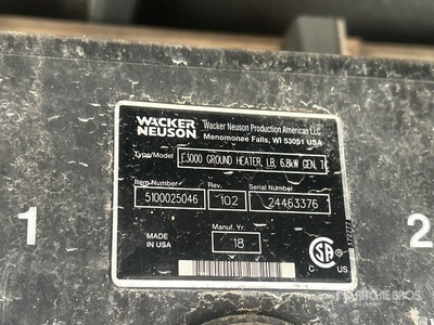 2018 Wacker Neuson E3000 Ground Heater