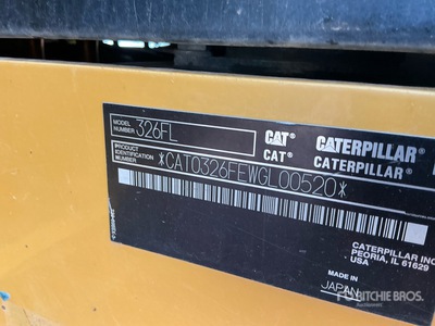 2015 Cat 326F L Tracked Excavator