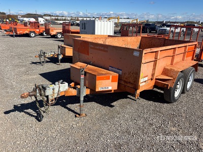 2020 Miska MD 10 ft T/A Dump Utility Trailer