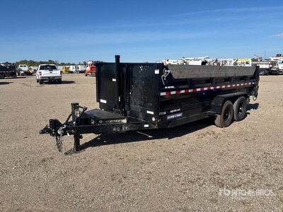 2026 Sure-Trac St8216TLDD-B-140 16 ft T/A Remorque à Benne Utilitaire