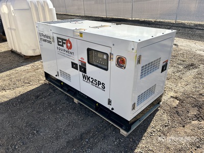 Factory Equipment Direct WK25PS 25 kW Skid-Mounted 発電機セット (250-749 kw/310-950 kva) (Unused)