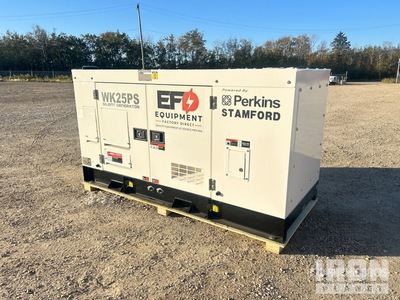 Factory Equipment Direct WK25PS 25 kW Skid-Mounted Generator Set (Unused)