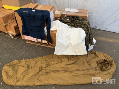 (29) Coats, (29) Disposable Shirts, (9) Sleeping Bags & (1) Pairs of Trousers
