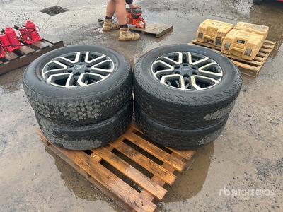 Quantity of (4) Goodyear Wrangler 255/65R18 Tyres w/ Wheels - Fits Ford 4WD