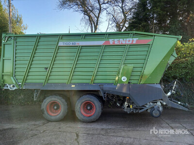 2021 Fendt Tigo 60PR 2/Axle Drawbar Chariot d'ensilage