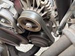 Engine with A/C Compressor