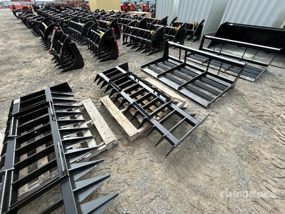 All-Star 84 in Skid Steer Landscape Rake (Unused)