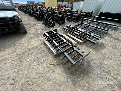 All-Star 84 in Skid Steer Landscape Rake (Unused)