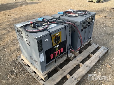 (2) Exide D3G-24-850 Battery Chargers