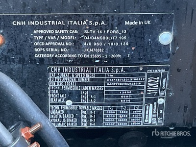 2022 New Holland T7-195 S トラクター
