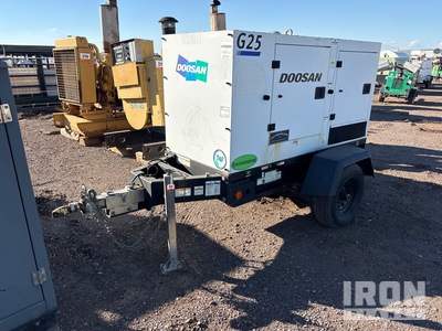 2018 Doosan G25WDO-T4F 20 kW Towable Generator Set