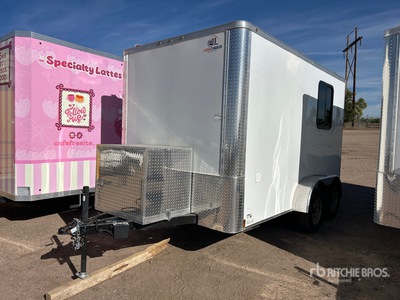 2024 Anvil Trailer AT7X12TA2 12 ft T/A Enclosed Trailer