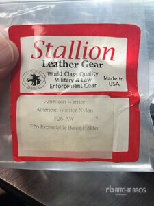 Stallion Leather Gear Qty of 185 New Black Tactical Cordura Expandable Baton Holders