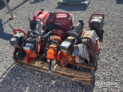 Quantity of (11) Pallets of 2 Generator Set & 9 Concrete Saws