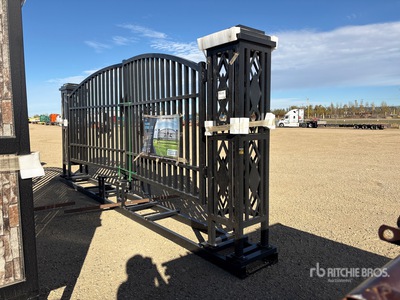 Chery 20 ft x 7 ft 9 in Steel Bi-Parting ドライブウェイ ゲート (Unused)