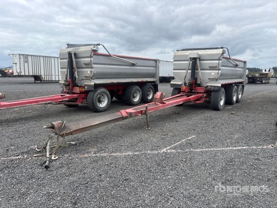 2014 Pioneer 16 ft Tri/A Turntable Pup Dump Trailer