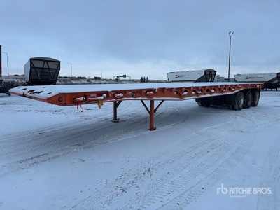 2004 Peerless PPT-45-5086-3A 50 ft Tri/A Flatbed Oilfield Trailer