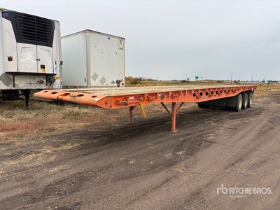 2004 Peerless PPT-45-5086-3A 50 ft Tri/A Flatbed Remorque pour champ pétrolifère