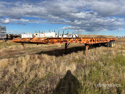 2002 Scona 50 ft Tri/A Flatbed 50 Ton Oilfield Trailer (Inoperable)