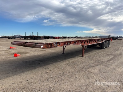 2014 Stellar 53 ft Tri/A Flatbed 45 Ton Oilfield Trailer