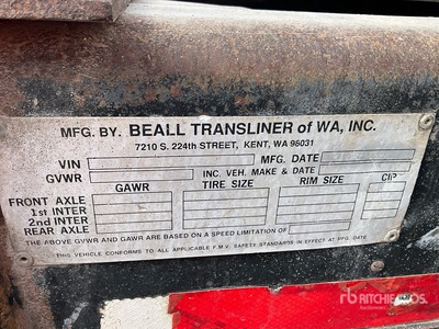 1993 Beall 17 ft Quad/A Pup Dump Trailer