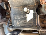 Engine with Emission Label