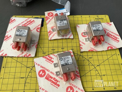 (5) Microwave Coaxial Switches, (1) Amplifier & (1) Electromagnetic Switch