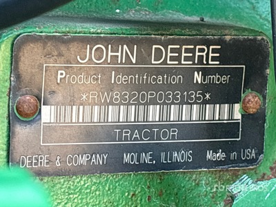2005 John Deere 8320 4WD Tractor