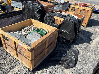 Quantity of (3) Crates of Contractor supplies