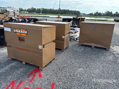Quantity of (3) Knaack 89 Job Site Box