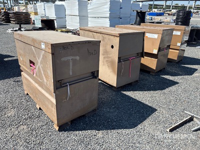Quantity of (4) Knaack 89 Job Site Box