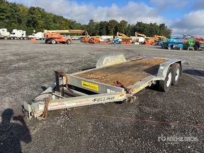 2017 Felling FT-12 IT-I-G 12 ft Tri/A Tilt Deck Trailer