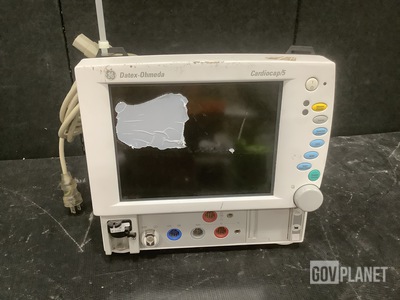 GE Datex-Ohmeda Cardiocap/5 Compact Patient & Anesthesia Monitor