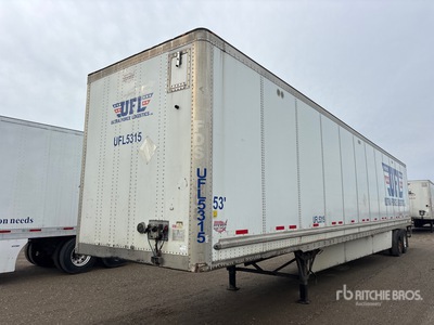 2013 Wabash 53 ft x 102 in T/A Van Trailer