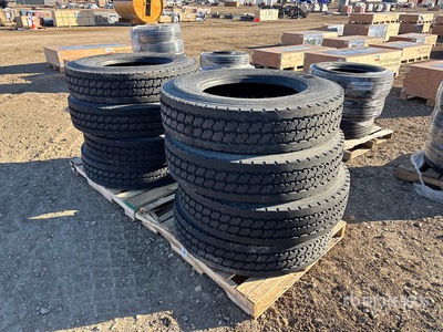 Quantity of (8) 11R24.5 Tyres