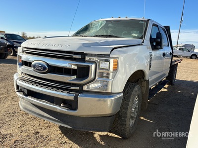 2020 Ford F-350 XLT 4x4 Crew Cab Flatbed Truck (Inoperable)