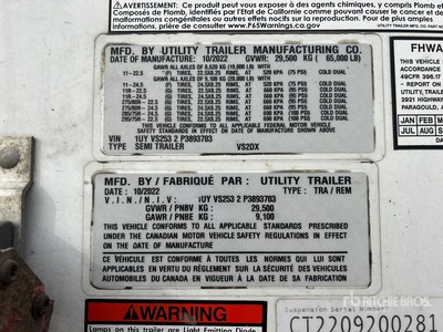 2023 53 ft x 102 in T/A Remorque fourgon