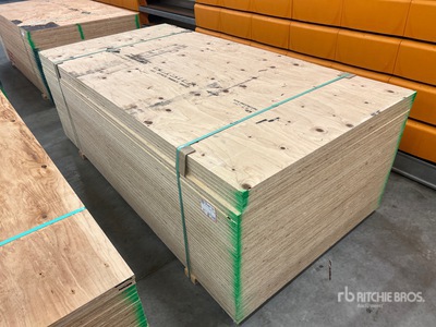 Quantity of (40) 4 ft x 8 ft (18.5 mm Thick) 3/4" 4x8 CSP/DFP No Stamp Plywood (Unused)