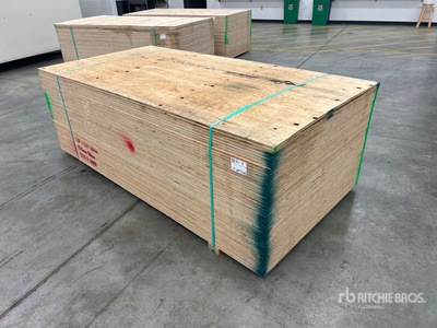 Quantity of (50) 4 ft x 8 ft (15.5 mm Thick) 5/8 in 4x8 CSP/DFP No Stamp Plywood (Unused)